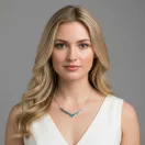 Viktória Opál nyakék - Kék