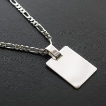 Gravírozható ezüst lapmedál 2 méretben