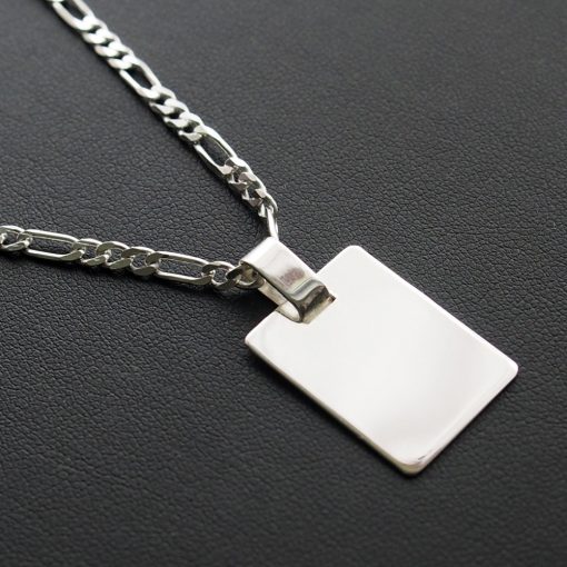 Gravírozható ezüst lapmedál 2 méretben