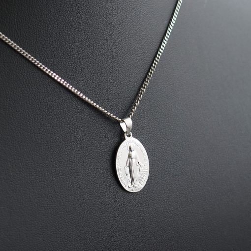 Ezüst Szűz Mária medál