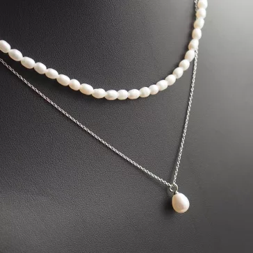 GAURA PEARLS - Tenyésztett Gyöngy dupla nyaklánc