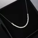 GAURA PEARLS - Vékony gyöngy anker nyaklánc Tenyésztett Gyöngy betéttel