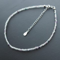 Fluorit köves Bokalánc