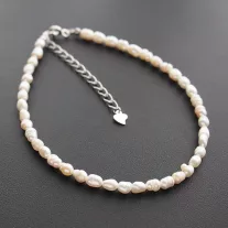 Tenyésztett Gyöngy Bokalánc-Rizsszem