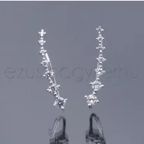 Sorköves ezüst cimpa füli