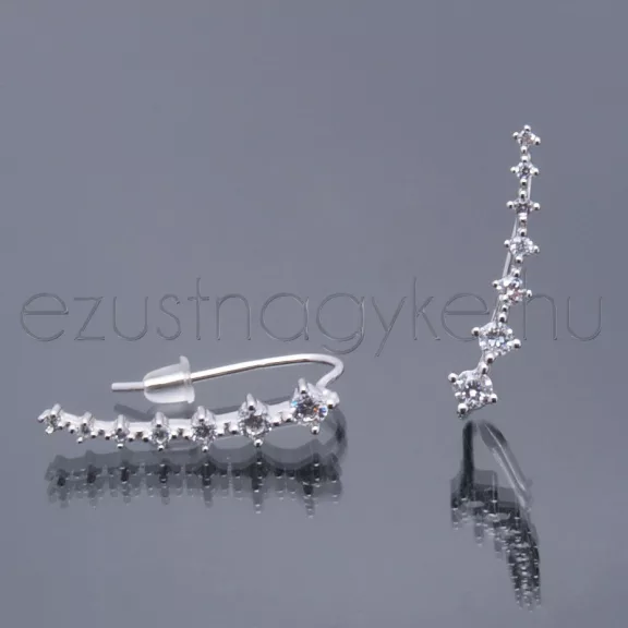 Sorköves ezüst cimpa füli