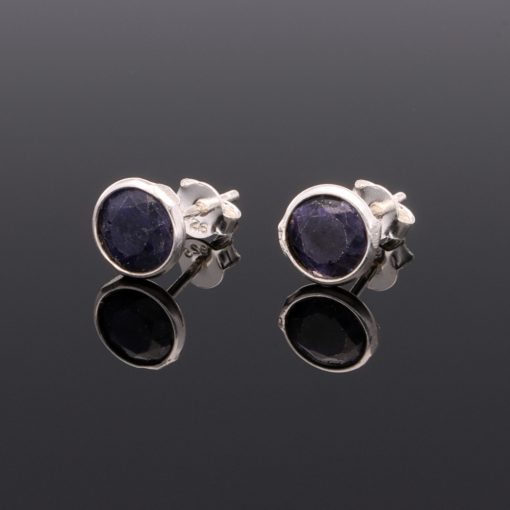 Kör Zafír fülbevaló 7 vagy 8mm