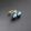 Kicsi Tenyésztett Gyöngy bedugós fülbevaló - 6 mm  VilágosKék