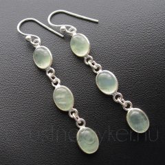 Prehnit 3 részes fülbevaló
