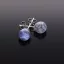 Szodalit gömb bedugós fülbevaló