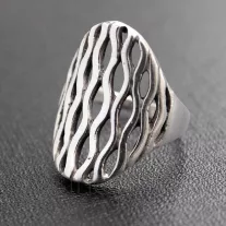 Áttört mintás gyűrű hullám