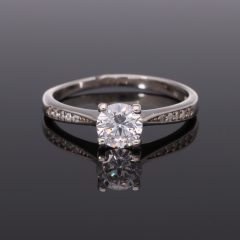 Marina - crikónia köves ezüst gyűrű