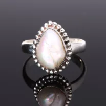 "Barokk" gyöngy ezüst gyűrű