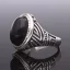 Ónix köves férfi pecsétgyűrű-Ovál