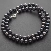 Tenyésztett Gyöngysor - 6 mm - Kékesszürke