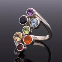 Csakra Ezüst Gyűrű - aszimmetrikus