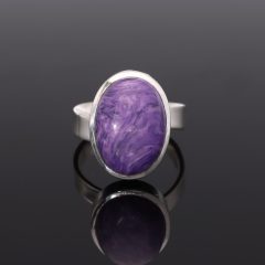 Csaroit köves ezüst gyűrű - ovál