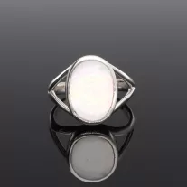 Ovális Gyöngyház ezüst gyűrű