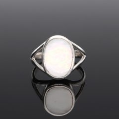 Ovális Gyöngyház ezüst gyűrű