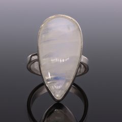 Holdkő ezüst gyűrű csepp