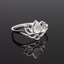 Lótusz Holdkő gyűrű 