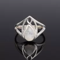 "Tündér" ezüst gyűrű - Holdkő