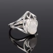 "Tündér" ezüst gyűrű - Holdkő