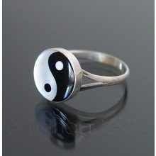 Jin Jang ezüst gyűrű