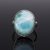 Larimar ezüst gyűrű navett