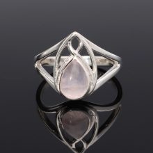 "Tündér" ezüst gyűrű - Rózsakvarc