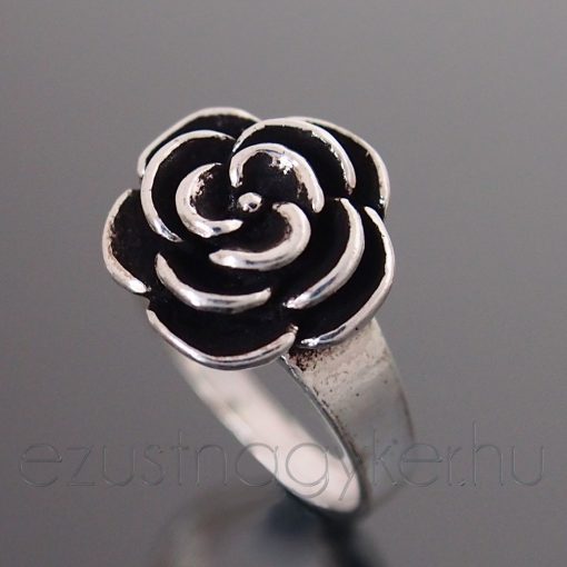 Rózsa ezüst gyűrű