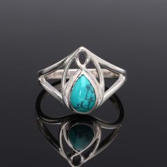 "Tündér" ezüst gyűrű - Howlit