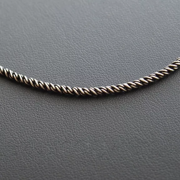 Vastag Ezüst Antikolt Sodronylánc  - 2mm  vastag
