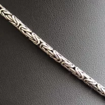Férfi Ezüst Nyaklánc - Királylánc 3,5 mm