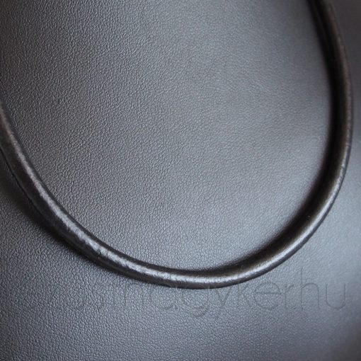Tömör bőr nyaklánc ezüst zárszerkezettel - 5 mm vastag