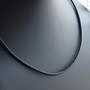 Tömör bőr nyaklánc ezüst zárszerkezettel - 3 mm vastag