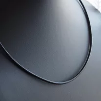 Tömör bőr nyaklánc ezüst zárszerkezettel - 3 mm vastag