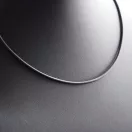 Kaucsuk nyaklánc - Fekete -  3 mm 