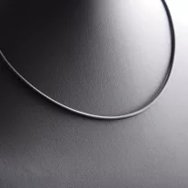 Kaucsuk nyaklánc - Fekete -  3 mm 