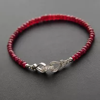 Rubin fűzött Verlauf garnitúra