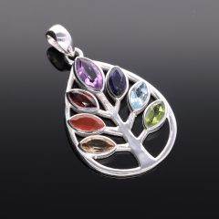 Életfa Csakra medál -csepp