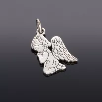 Angyal medál cirkónia kövekkel