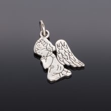 Angyal medál cirkónia kövekkel