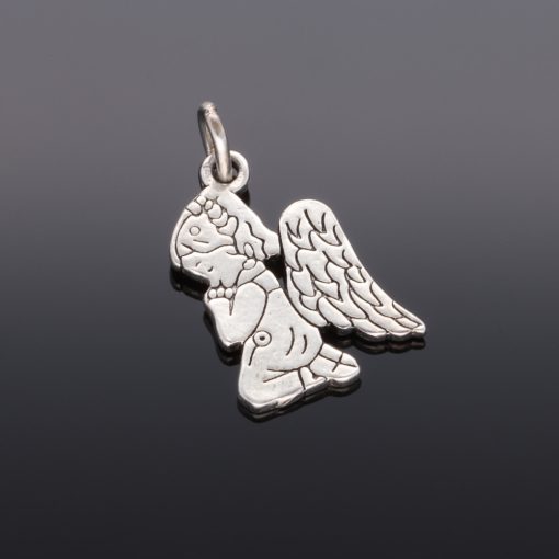 Angyal medál cirkónia kövekkel