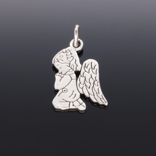 Angyal medál cirkónia kövekkel