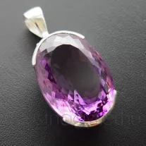 Nagy ovál Ametiszt Ékkő medál