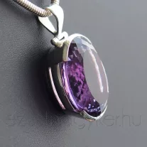 Nagy ovál Ametiszt Ékkő medál