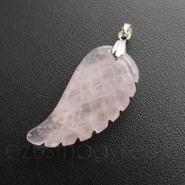 Rózsakvarc Angyalszárny medál - nagy