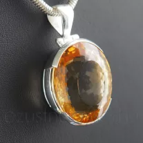 Óriás Citrin ékkő medál