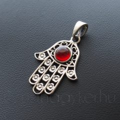 Fatima keze medál Karneol kővel